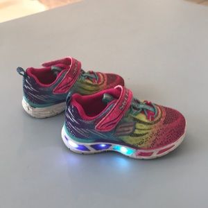 skechers rainbow glow